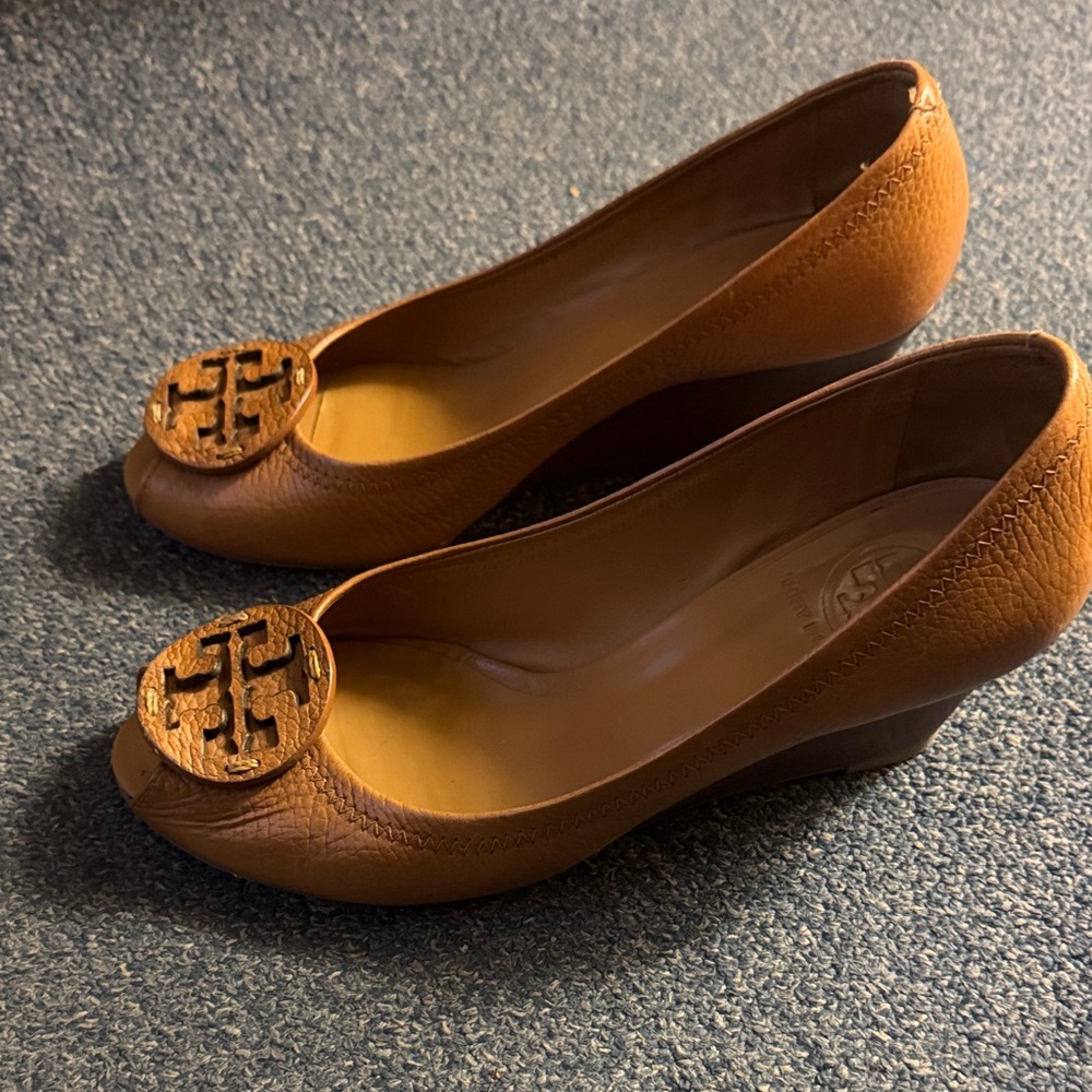 Tory Burch Leather wedges
